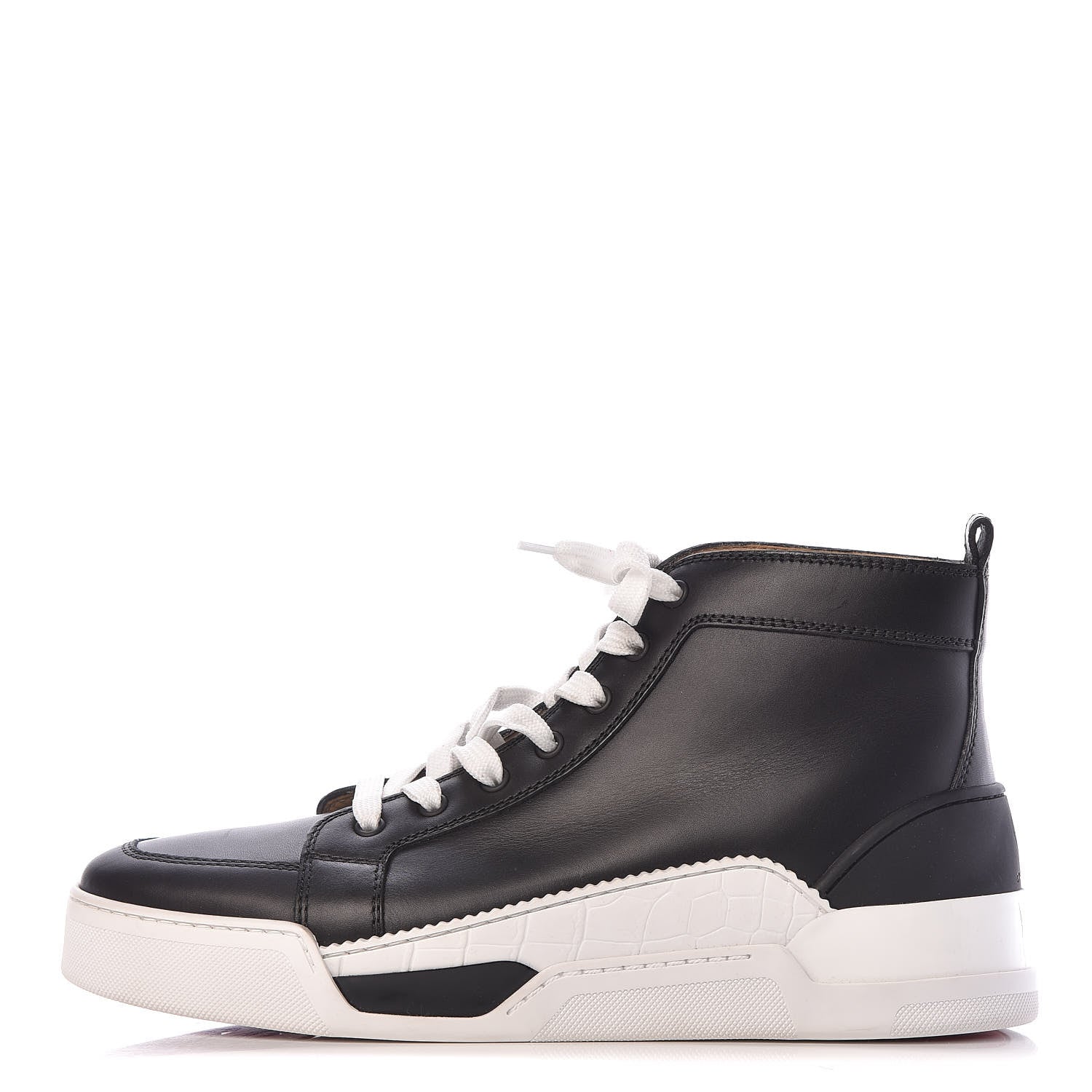 Christian Louboutin Calfskin Mens Rankick Flat Sneakers 42.5 Black 1 of 14