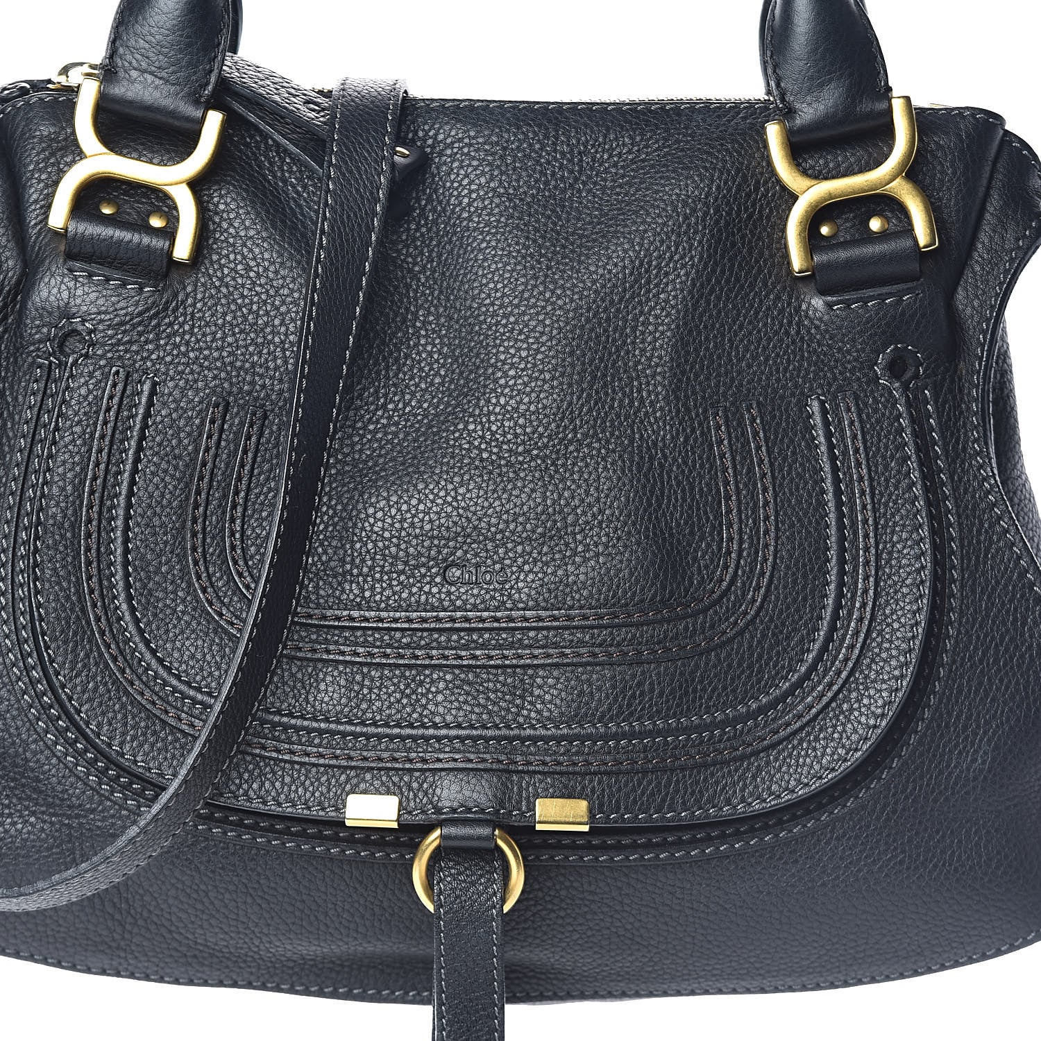 Chloe Calfskin Medium Marcie Satchel Black 7 of 9