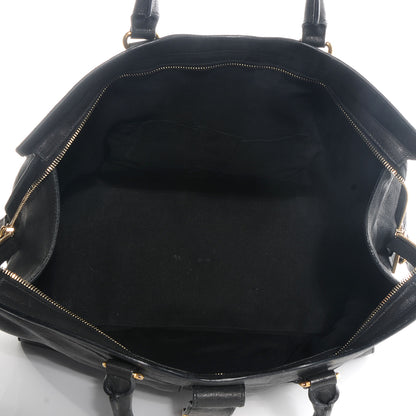 Saint Laurent Leather Large Cabas Chyc Black 5 of 8