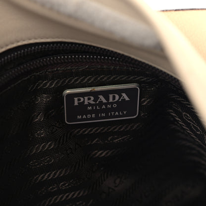 Prada Soft Calfskin Hobo Ecru 6 of 9