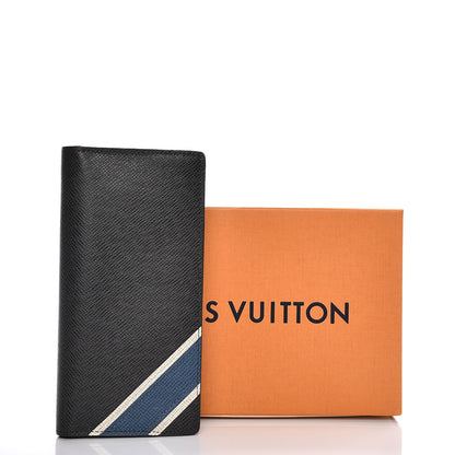 Louis Vuitton Taiga Stripe Brazza Wallet Ardoise 8 of 8