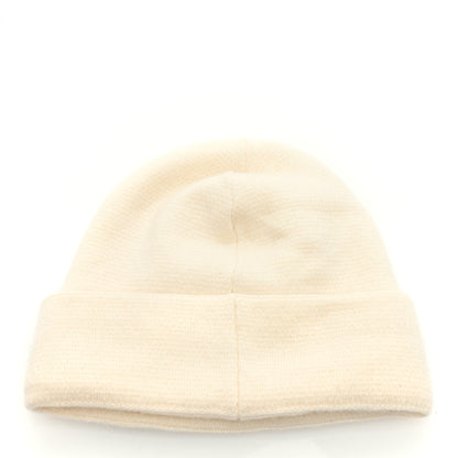 Chanel Cashmere CC Beanie Hat White Pink 3 of 5