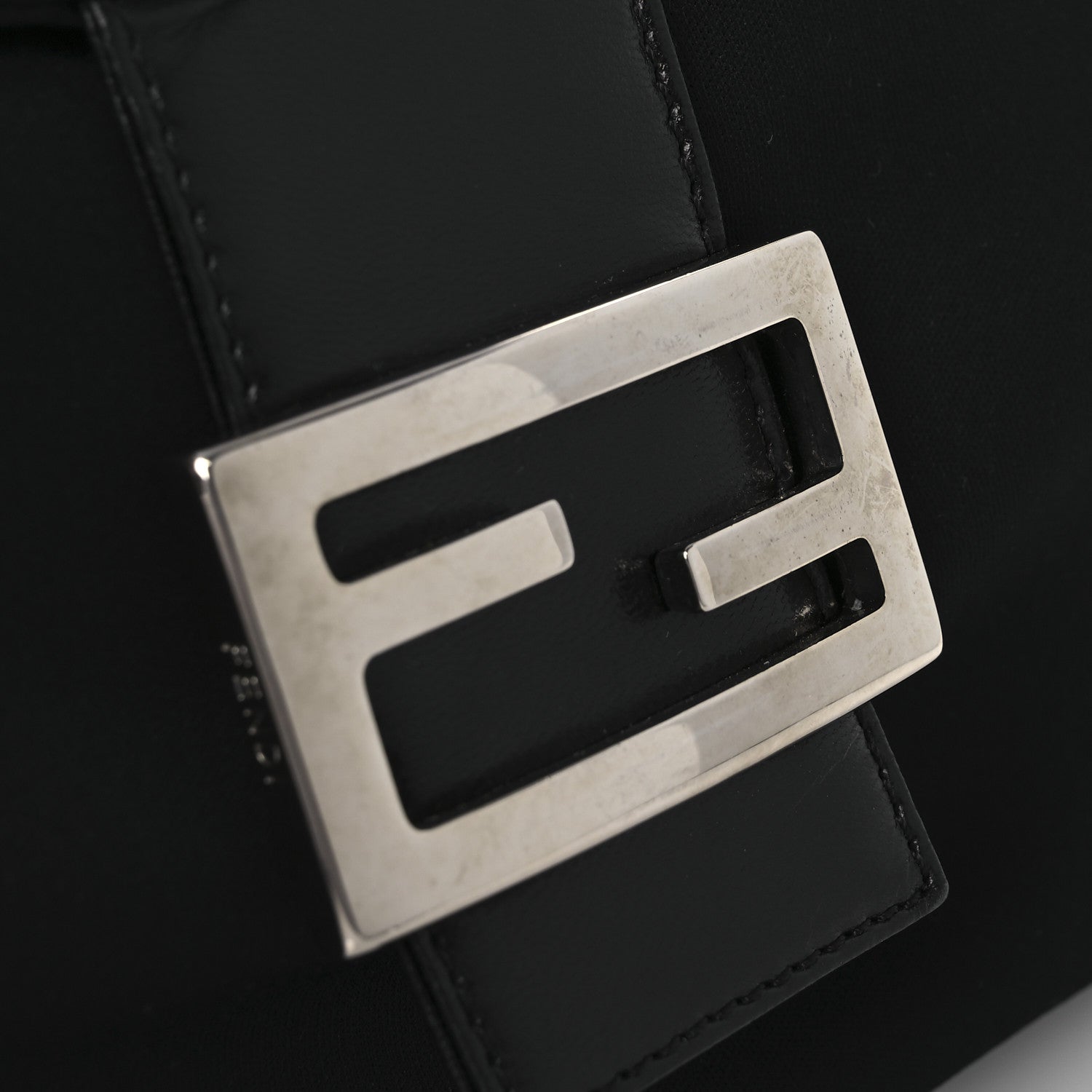Fendi Nylon Baguette Bag Black 12 of 12