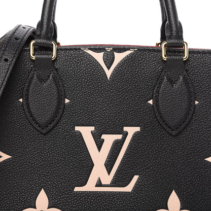 Louis Vuitton Empreinte Monogram Giant Onthego PM Black Beige 10 of 11