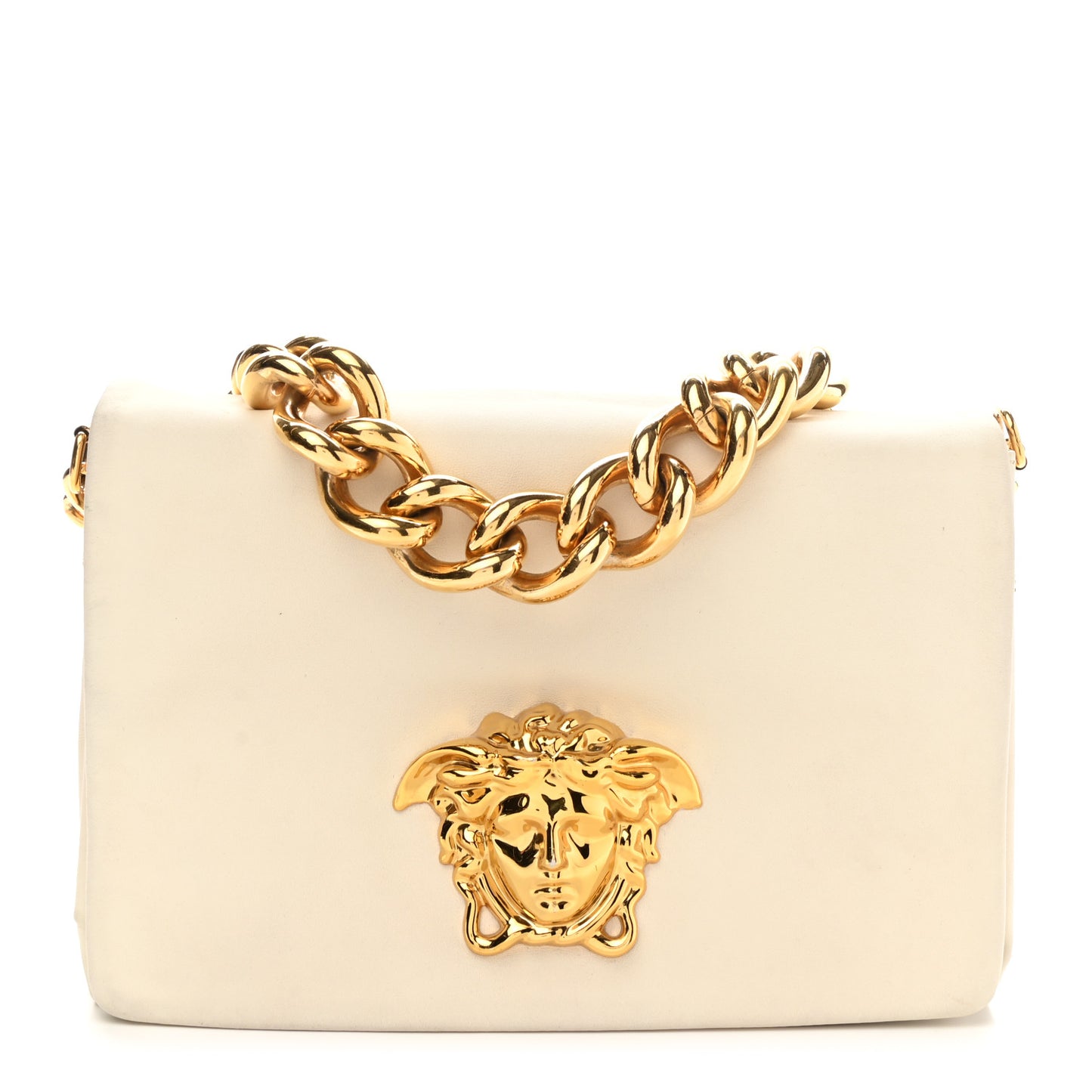 Nappa Palazzo Sultan Shoulder Bag White