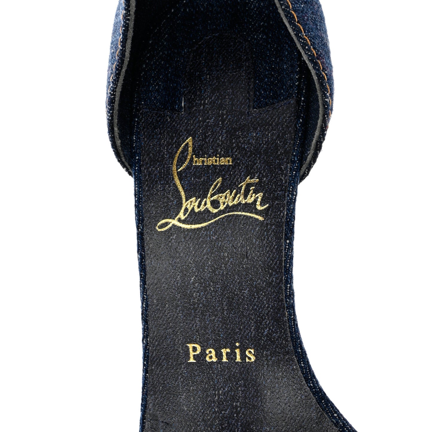 Denim Gourmi 100 Sandals 37.5 Blue Gold