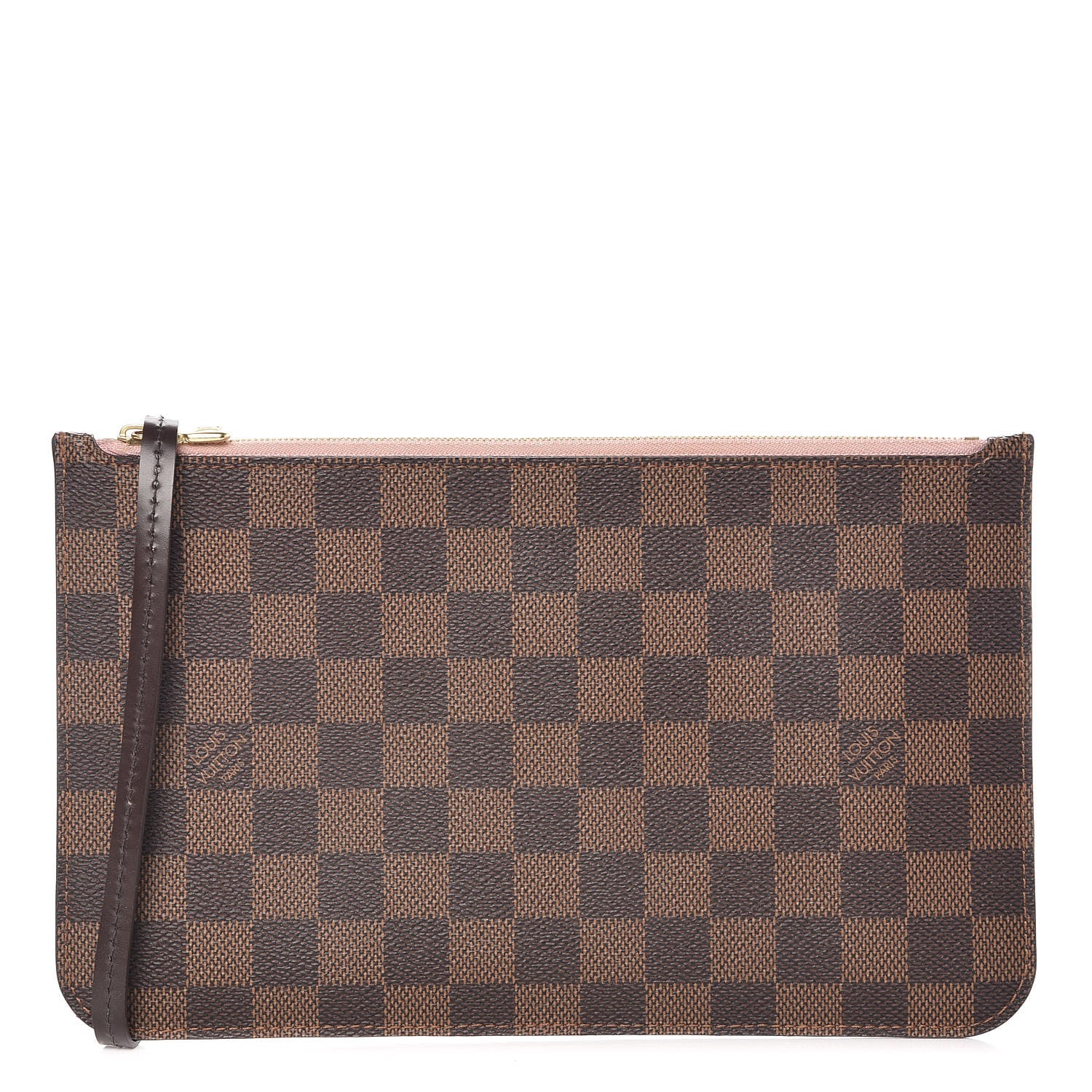 Louis Vuitton Damier Ebene Neverfull MM GM Pochette Rose Ballerine 1 of 7
