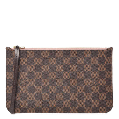 Louis Vuitton Damier Ebene Neverfull MM GM Pochette Rose Ballerine 1 of 7