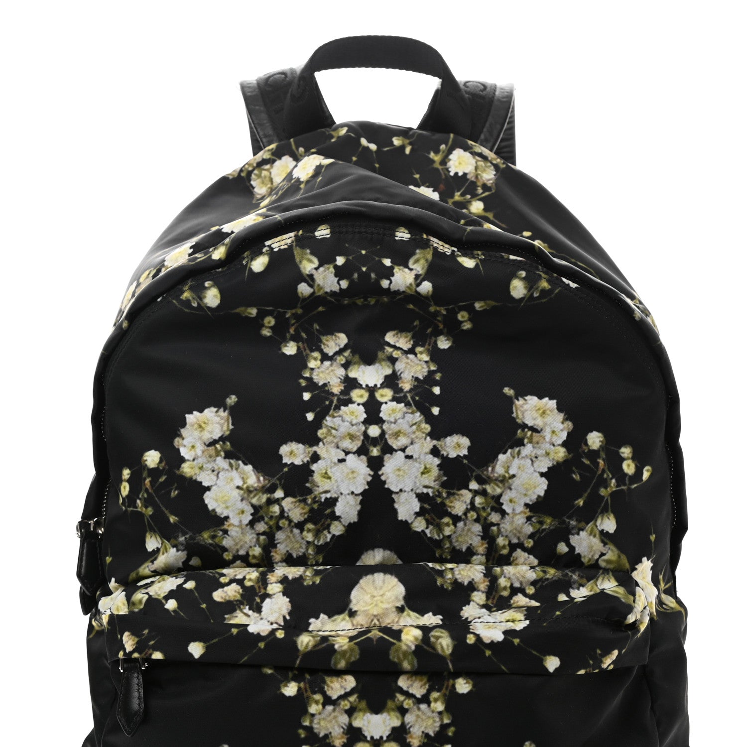 Givenchy Nylon Calfskin Baby's Breath Print Backpack Black 12 of 14