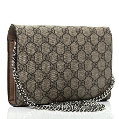 Gucci GG Supreme Monogram Mini Dionysus Chain Wallet Beige Taupe 2 of 4