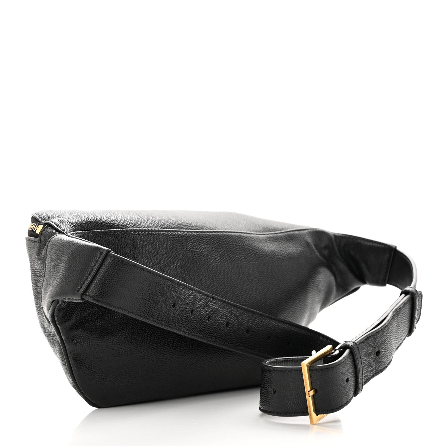 Saint Laurent Grain De Poudre Monogram Belt Bag Black 3 of 12