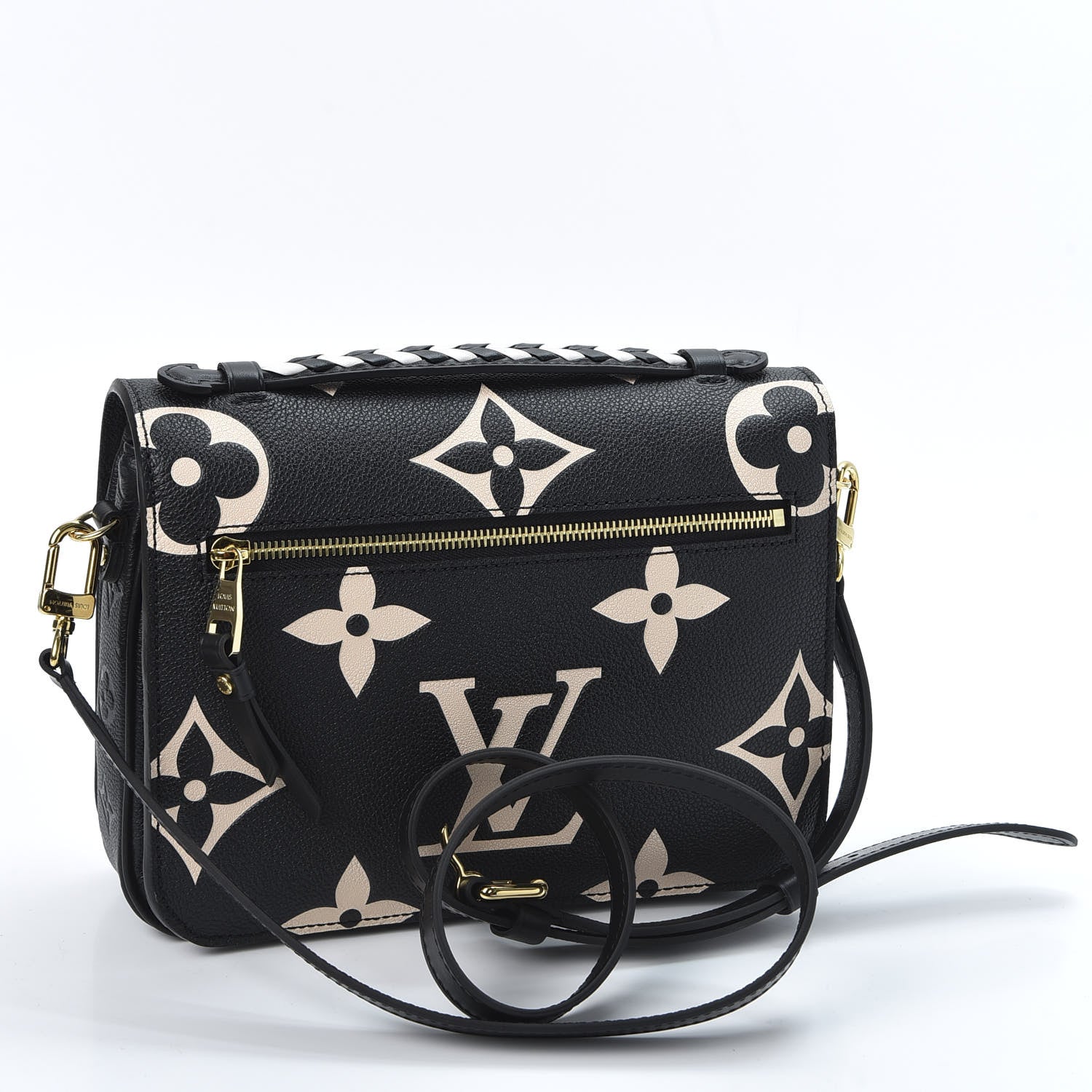 Louis Vuitton Empreinte Monogram Giant Crafty Pochette Metis Black Creme 2 of 8