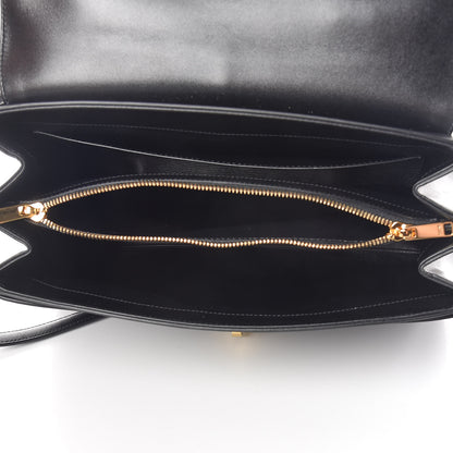 Celine Satinated Calfskin Medium 16 Top Handle Bag Black 6 of 13