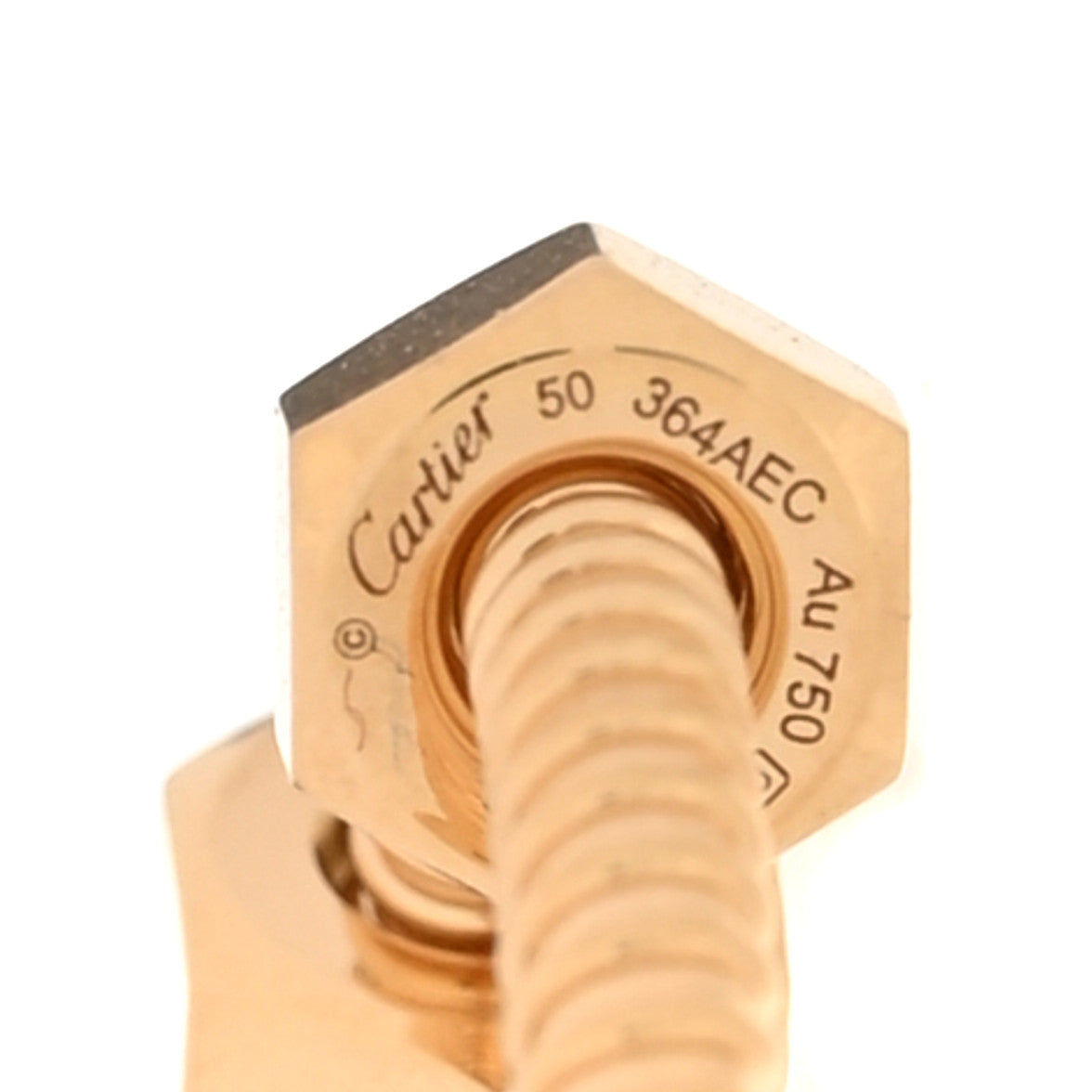 18K Yellow Gold Ecrou de Cartier Ring 50 5.5