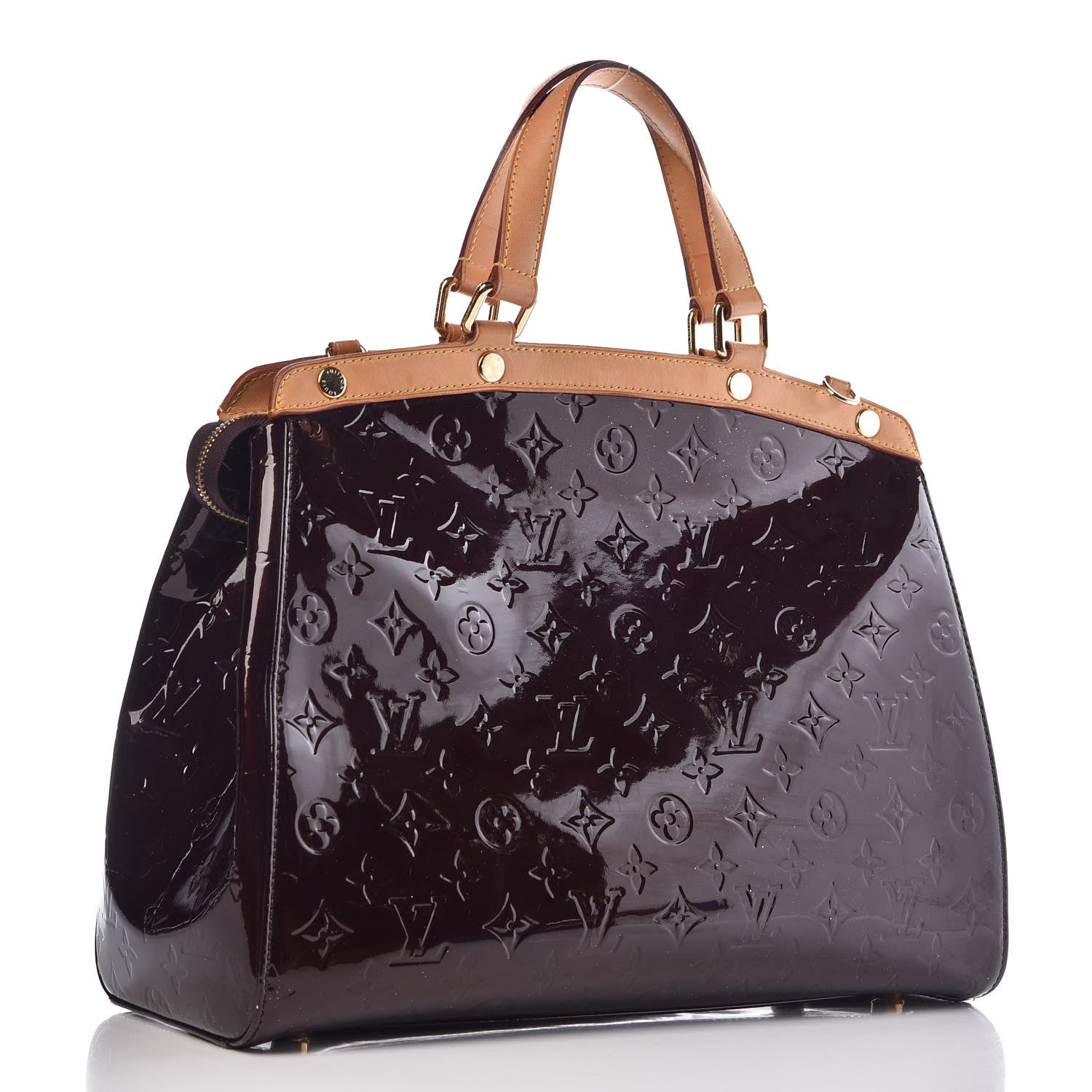 Louis Vuitton Vernis Brea GM Amarante 3 of 17