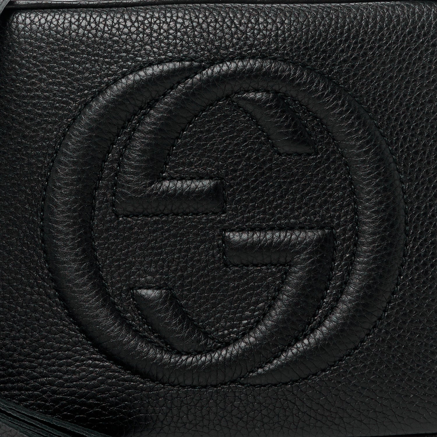 Gucci Pebbled Calfskin Small Soho Disco Bag Black 9 of 11
