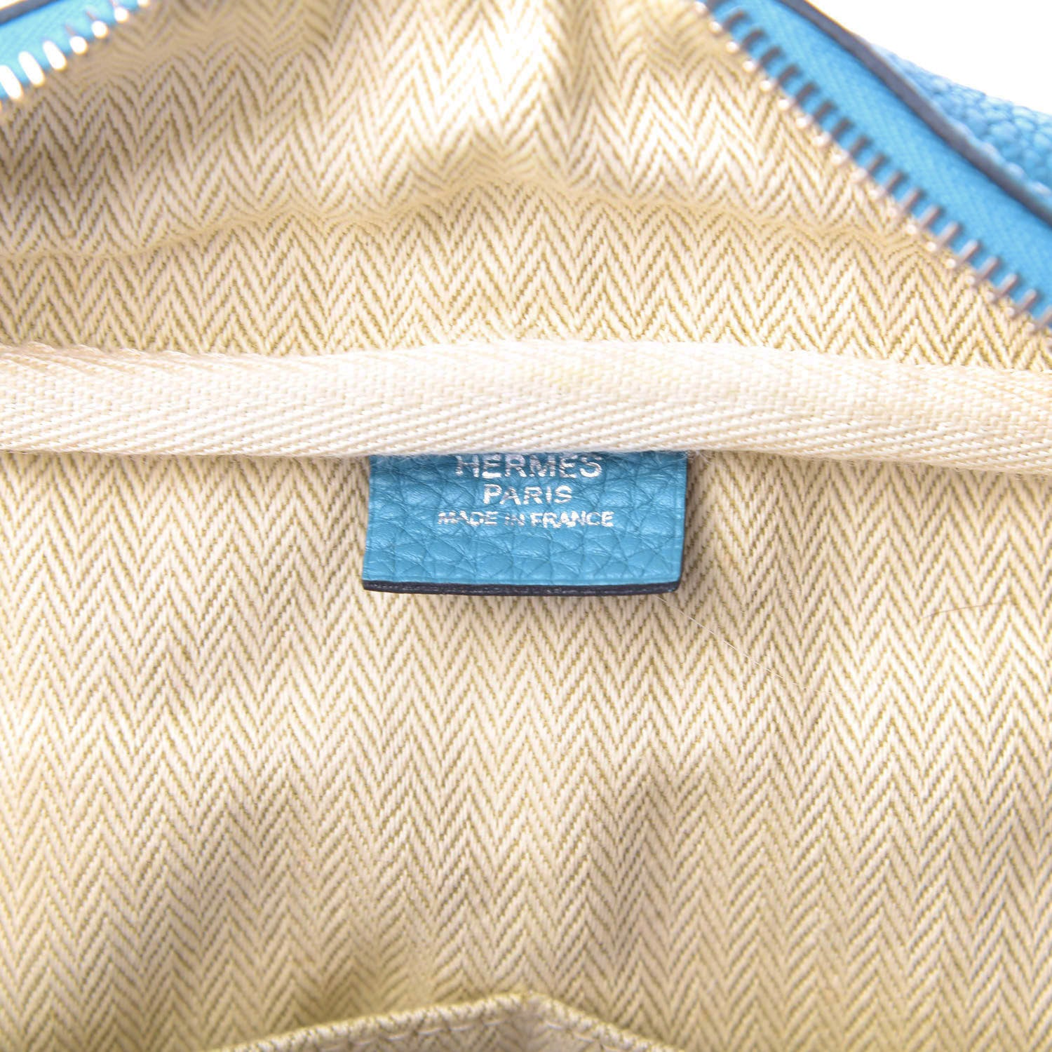 Hermes Taurillon Clemence Victoria II 35 Blue Jean 6 of 9