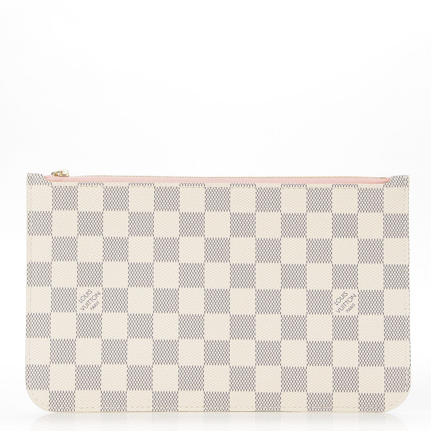 Louis Vuitton Damier Azur Neverfull MM GM Pochette Rose Ballerine 1 of 8