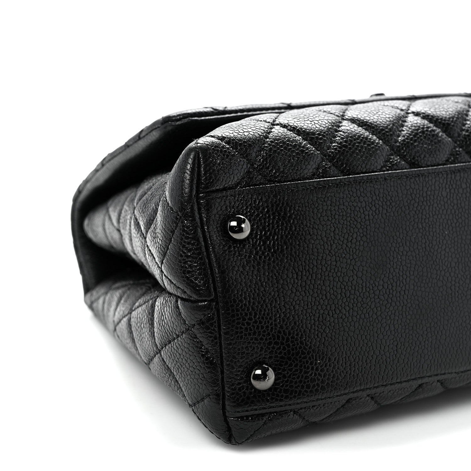 Chanel Caviar Quilted Small Coco Handle Flap So Black 9 of 10