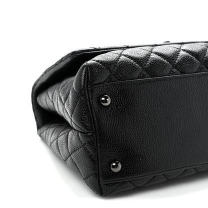Chanel Caviar Quilted Small Coco Handle Flap So Black 9 of 10