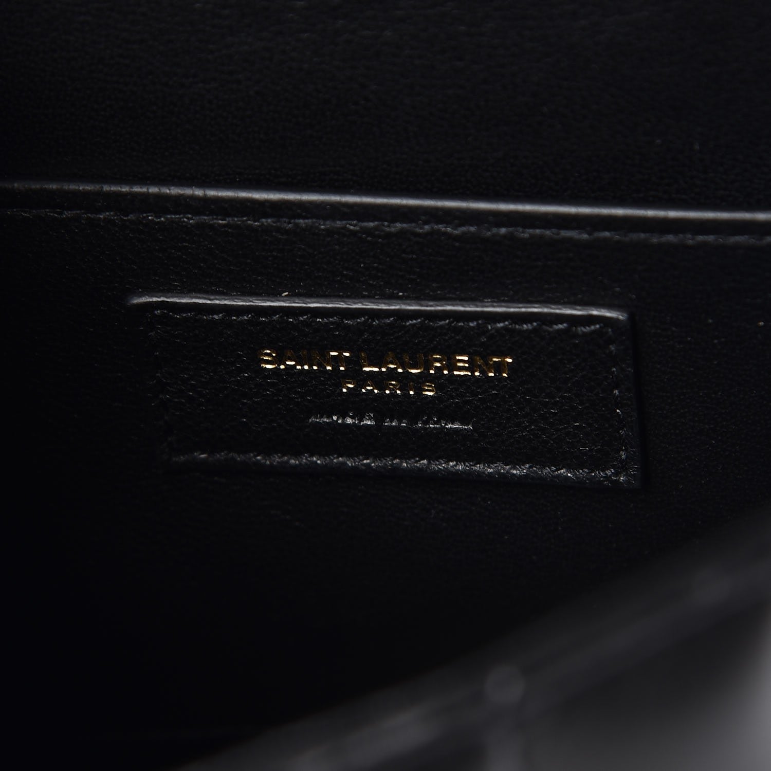 Saint Laurent Lambskin Matelasse Monogram Medium Vicky Chain Bag Black 6 of 9