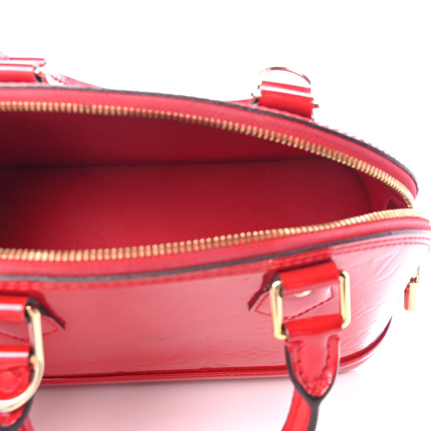 Louis Vuitton Vernis Alma BB Cherry 4 of 4