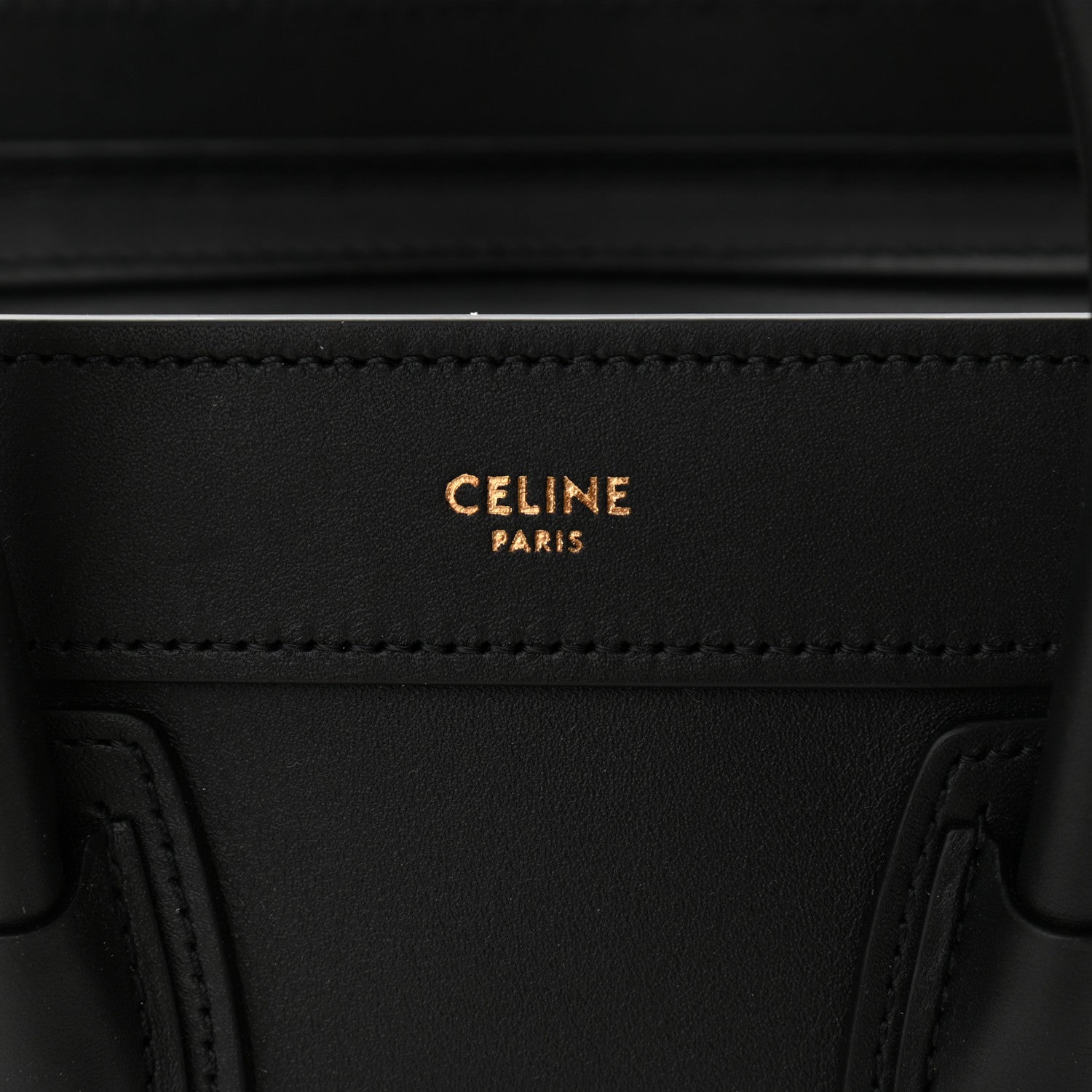 Celine Smooth Calfskin Nano Luggage Black 5 of 11