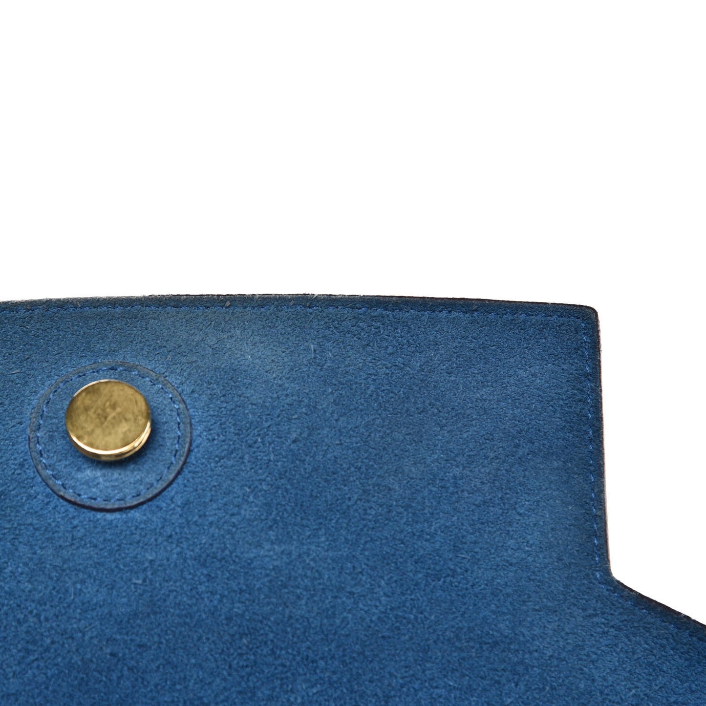Goatskin Smooth Calfskin Mini Belt Bag Sea Blue