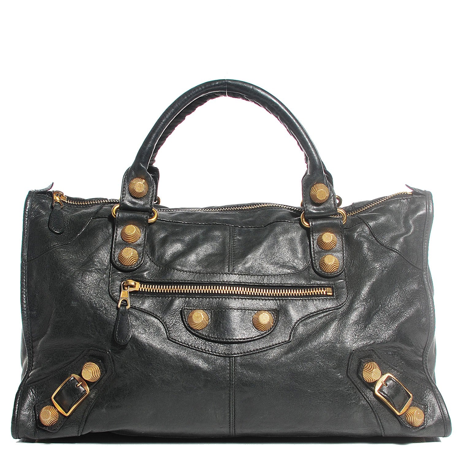 Balenciaga Chevre Giant 21 Gold Hardware Work Dark Night 1 of 14