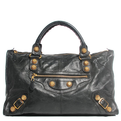 Balenciaga Chevre Giant 21 Gold Hardware Work Dark Night 1 of 14