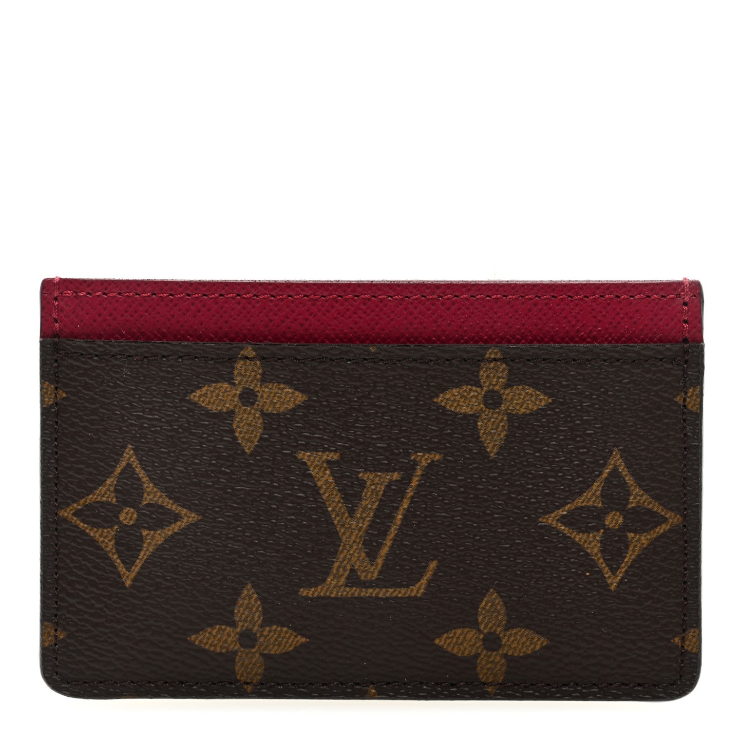 Monogram Card Holder Fuchsia