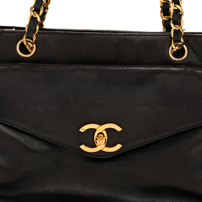 Chanel Lambskin Flap Shoulder Bag Black 8 of 14