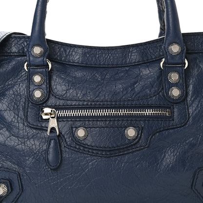 Balenciaga Agneau Giant 12 Silver Hardware S City Bleu Roi 8 of 10