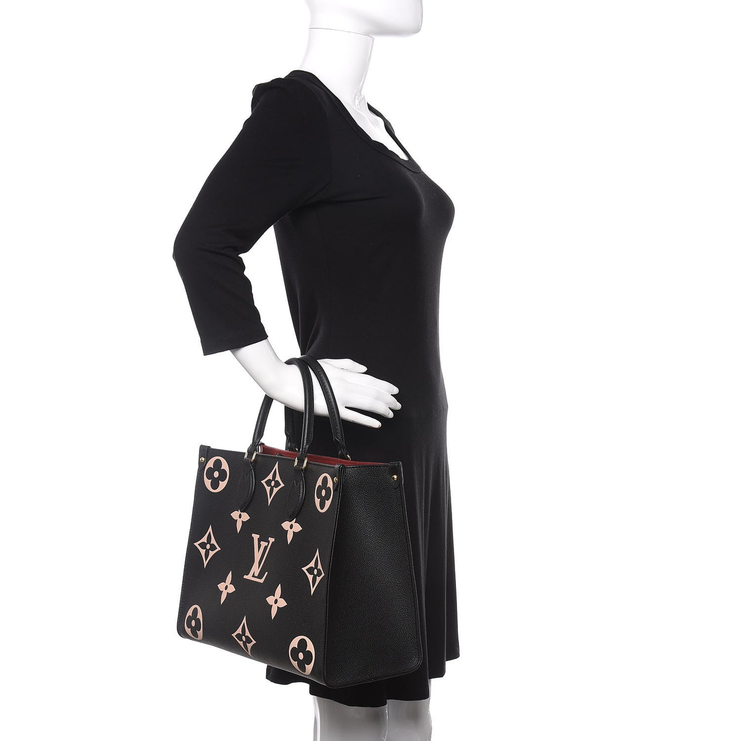 Empreinte Monogram Giant Onthego MM Black Beige
