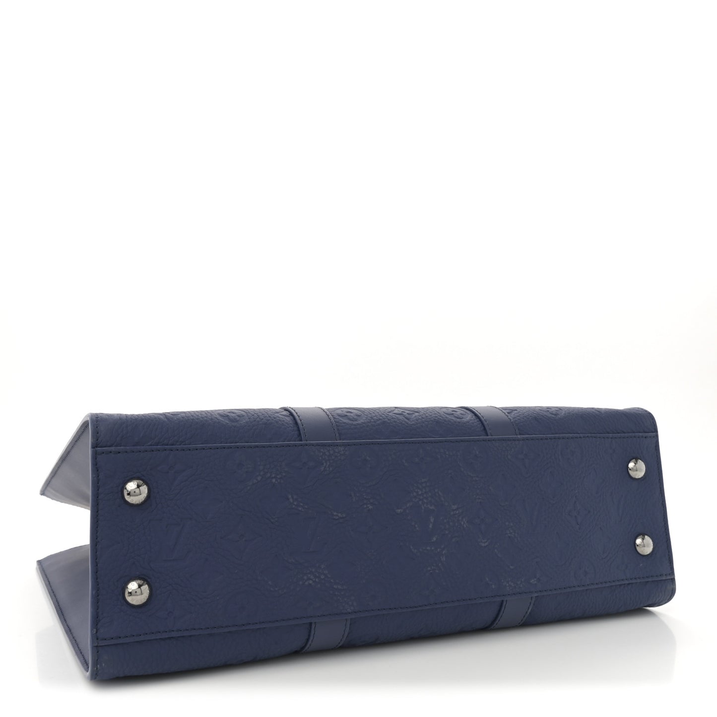 Taurillon Monogram Sac Plat 24H Sapphire