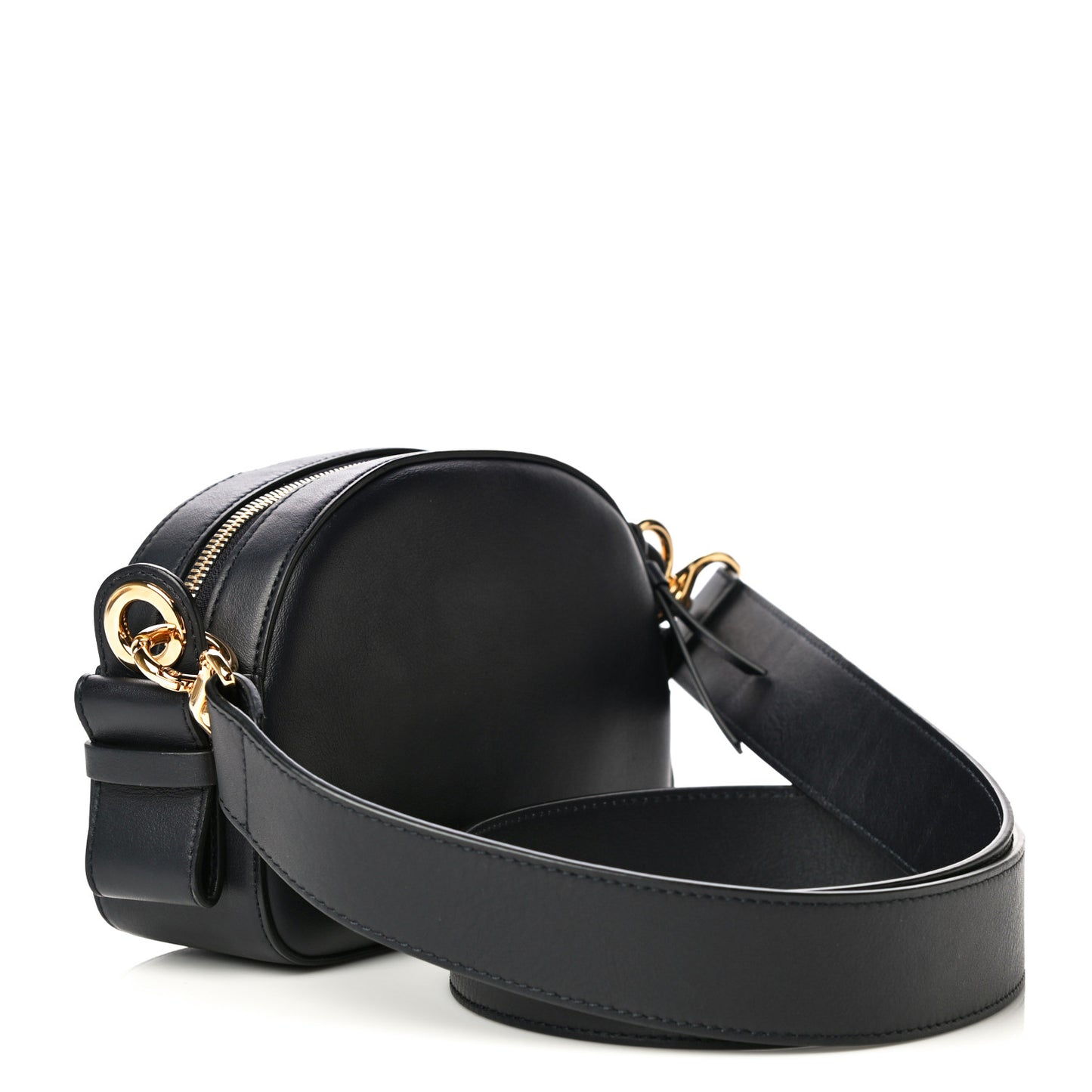 Smooth Calfskin Little Horses Embroidered Shoulder Bag Black