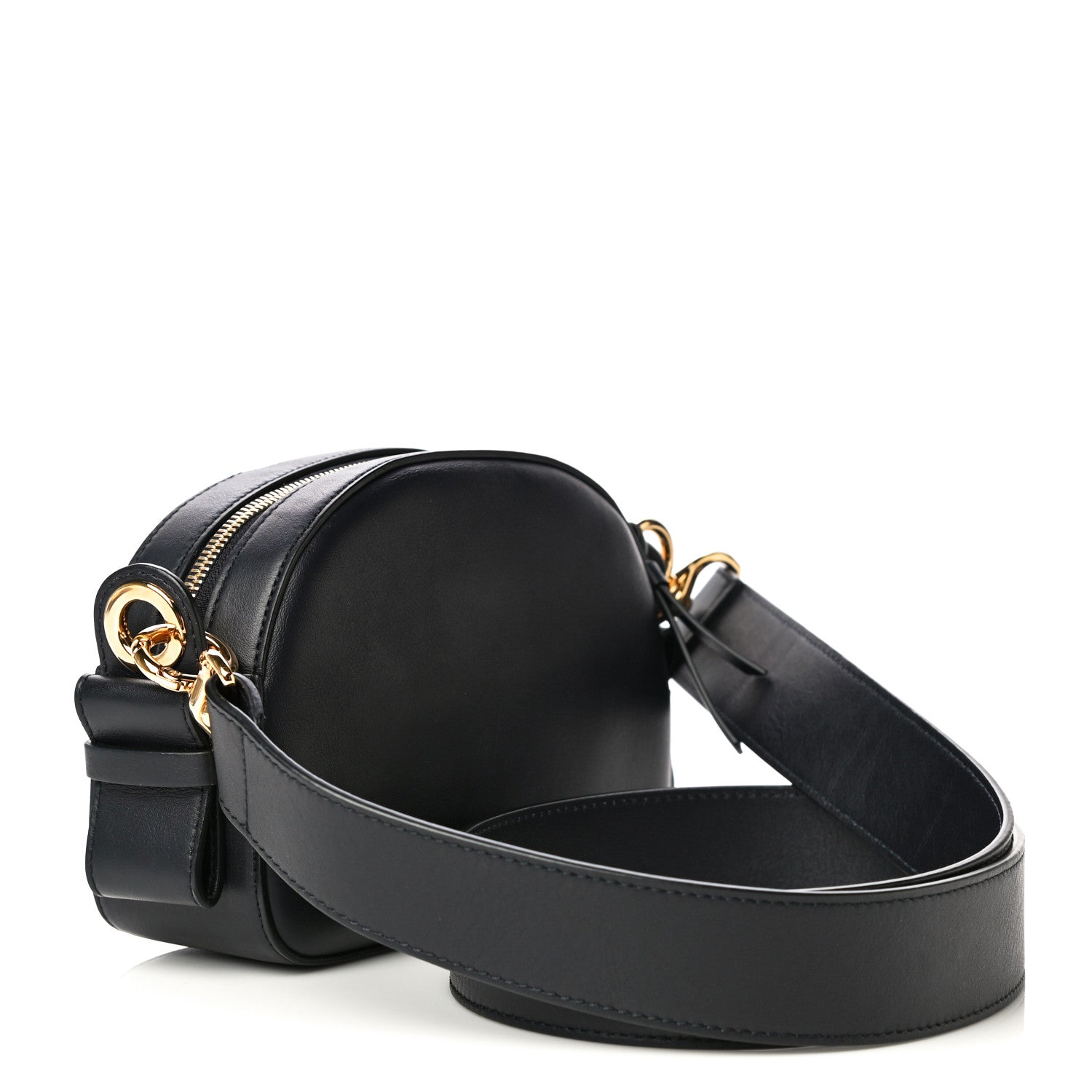 Chloe Smooth Calfskin Little Horses Embroidered Shoulder Bag Black 3 of 10