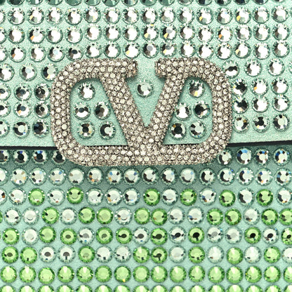 Valentino Garavani Rhinestones Gradient Micro Vsling Top Handle Bag Aquamarine 7 of 9