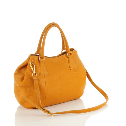 Prada Vitello Daino Tote Ocra 3 of 10