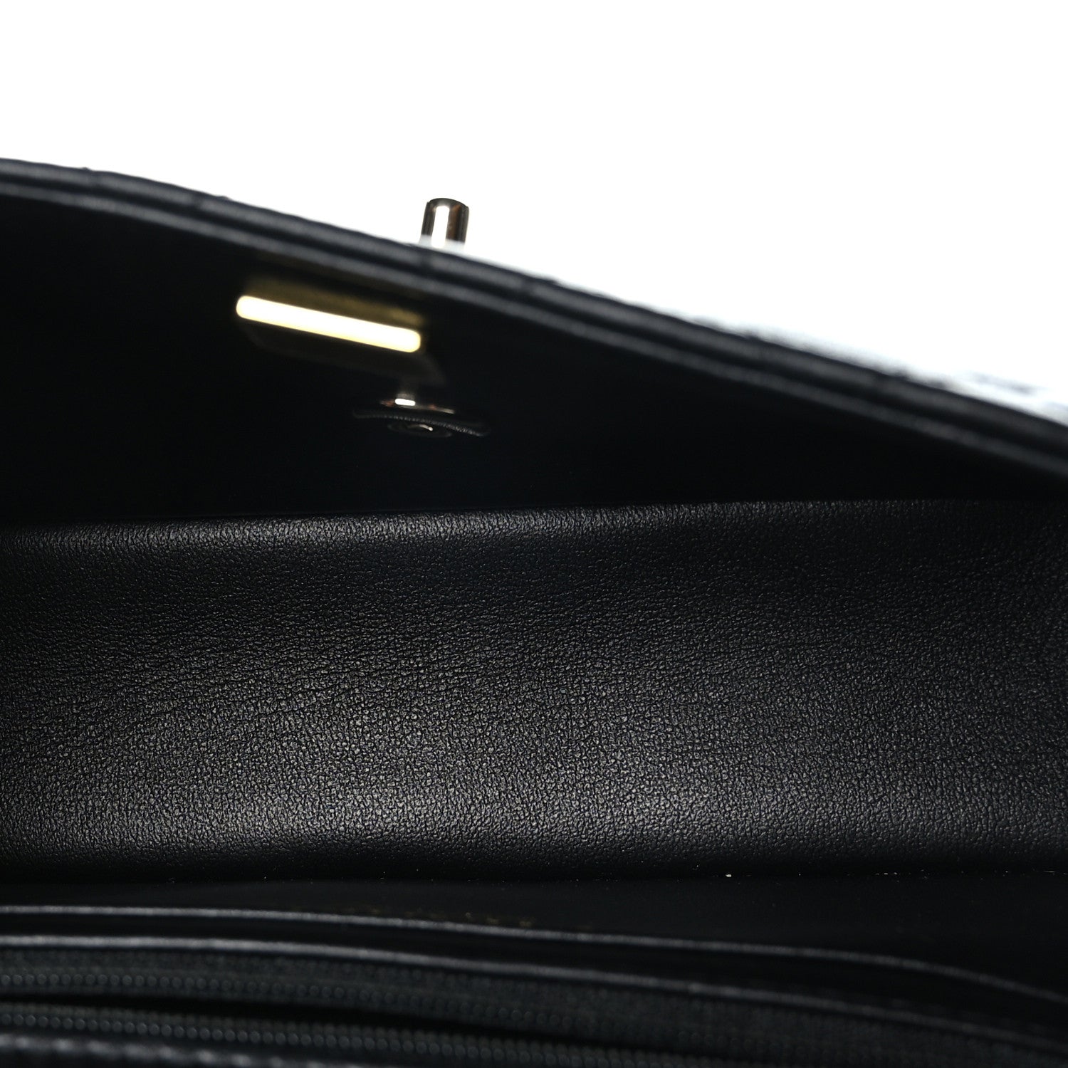 Chanel Lambskin Quilted Mini Top Handle Rectangular Flap Black 5 of 11