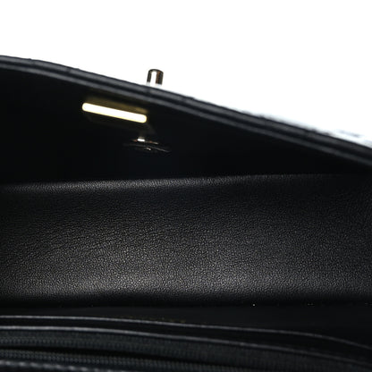Chanel Lambskin Quilted Mini Top Handle Rectangular Flap Black 5 of 11
