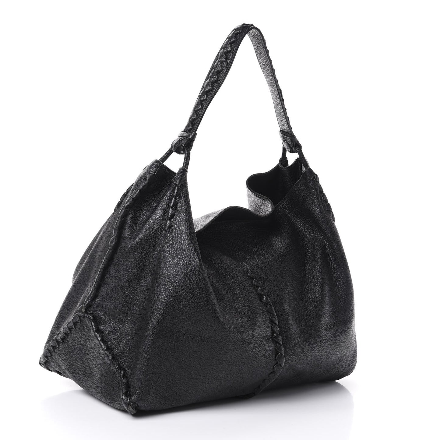 Cervo Deerskin Hobo Black