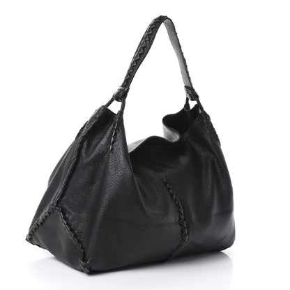 Bottega Veneta Cervo Deerskin Hobo Black 3 of 8