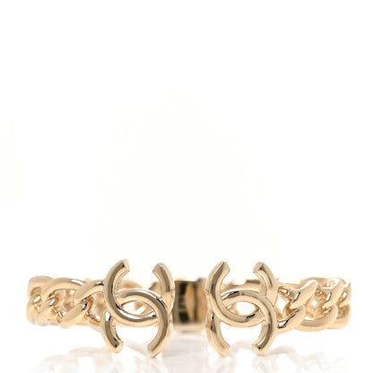 Chanel Metal CC Chain Link Cuff Bracelet Gold 1 of 4