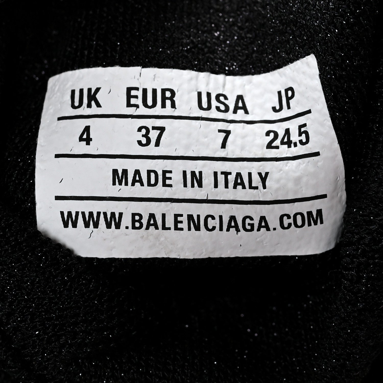 Balenciaga Technical 3D Recycled Knit Womens Speed 2.0 Sneakers 37 Monocolor Black 6 of 7