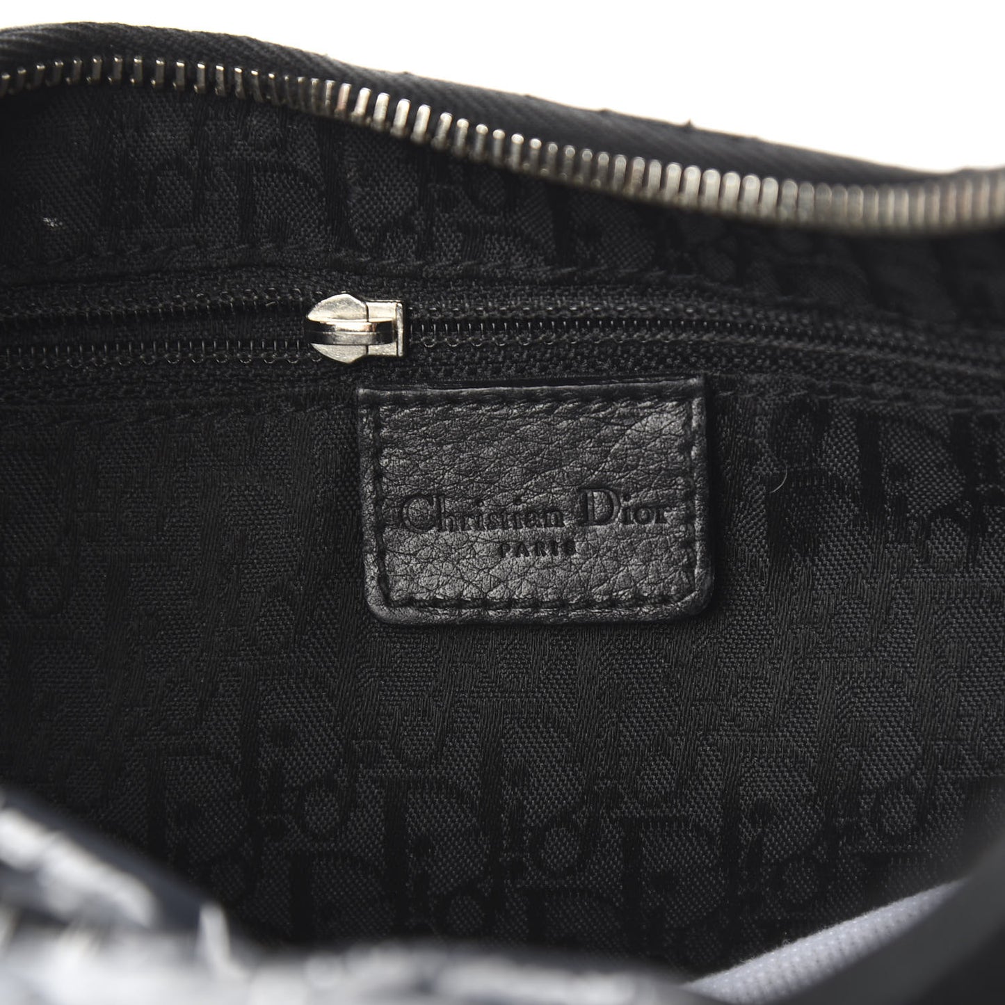Grained Calfskin Cannage Hobo Black