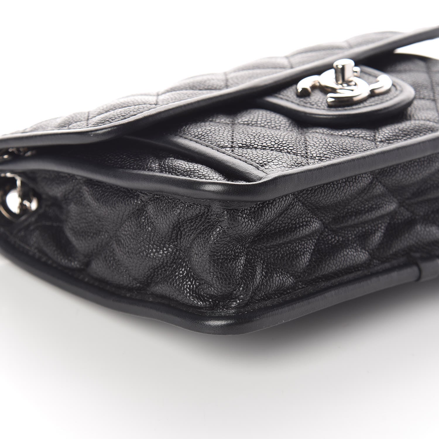 Chanel Caviar Quilted Mini French Riviera Flap Black 8 of 9