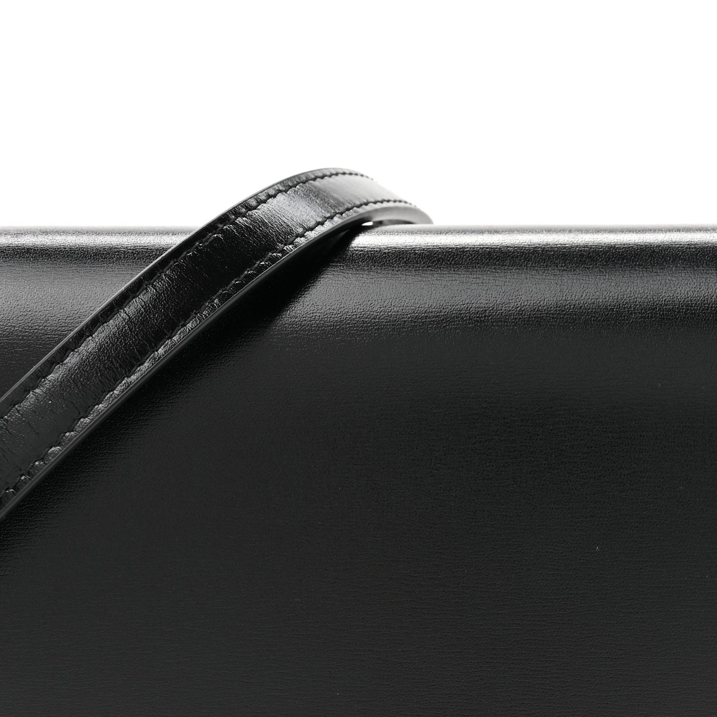 Smooth Calfskin Monogram Crossbody Bag Black