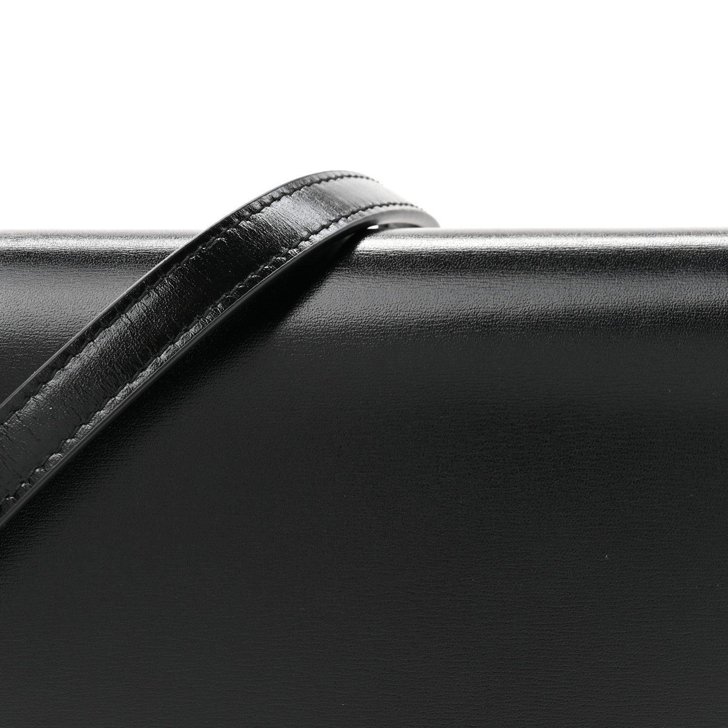 Saint Laurent Smooth Calfskin Monogram Crossbody Bag Black 8 of 10