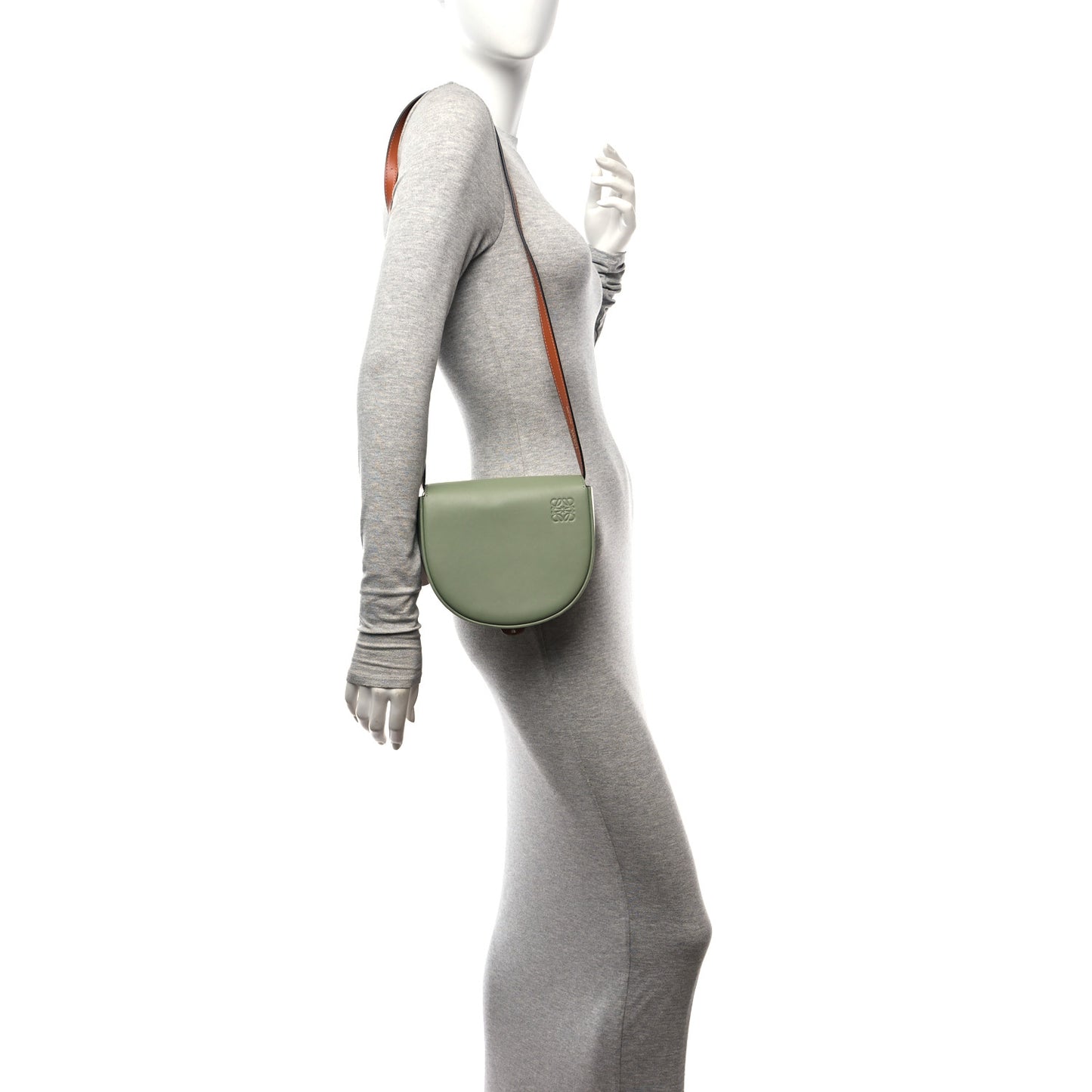 Soft Calfskin Heel Duo Rosemary Tan